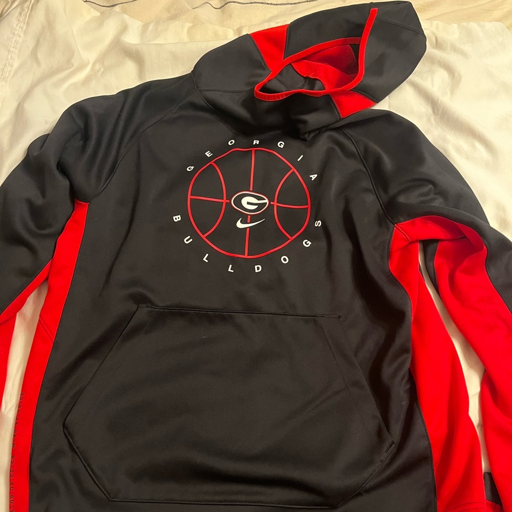 Georgia Bulldogs Basketball Hoodie Sz L